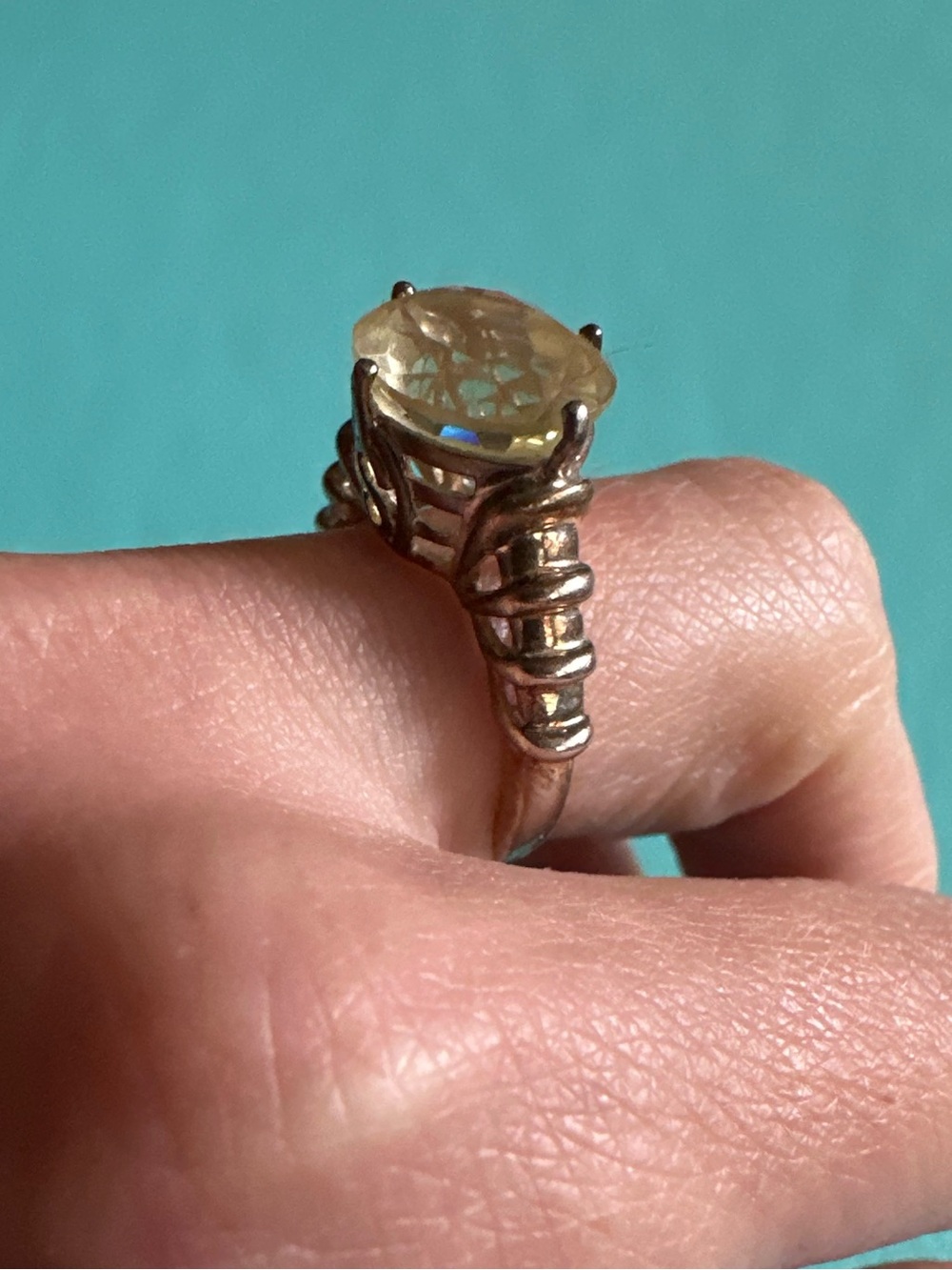 Vintage Sterling Silver S Filigree Design Ring Size 6